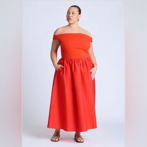 Eloquii Vibrant Orange Top
